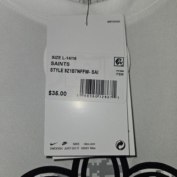 Nike New Orleans Saints Shirt Team Apparel Salute To Service Size Large 14/16 - Picture 3 of 8